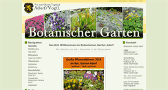 Desktop Screenshot of botanischer-garten-adorf.de